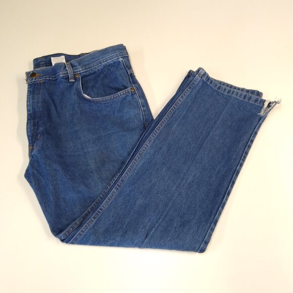 Key Heavy Duty Work Jeans 4874-43 Men's W42 L32 100% Cotton Cuffs Are Custom Cut - Picture 4 of 5
